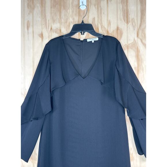 Kobi Halperin Black Ruffle Boho Sleeve Dress Medium, Dark Cottagecore, Fairygoth - Picture 7 of 11